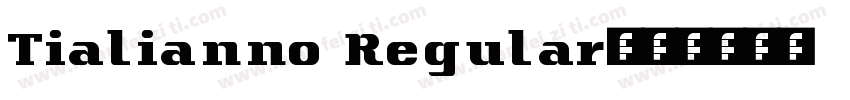 Tialianno Regular字体转换